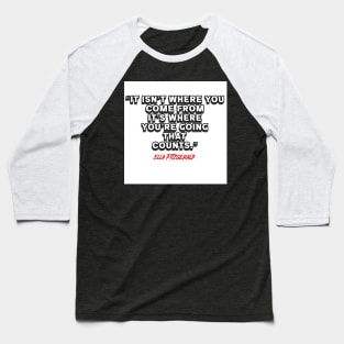 Melanin Empowerment - Ella Fitzgerald Baseball T-Shirt